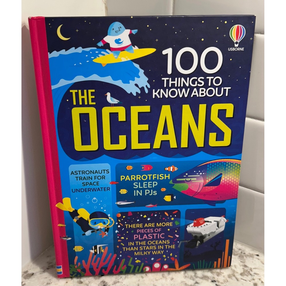 Usborne 100 Things to Know‎ About the Oceans Hardcover Childrens Science Book